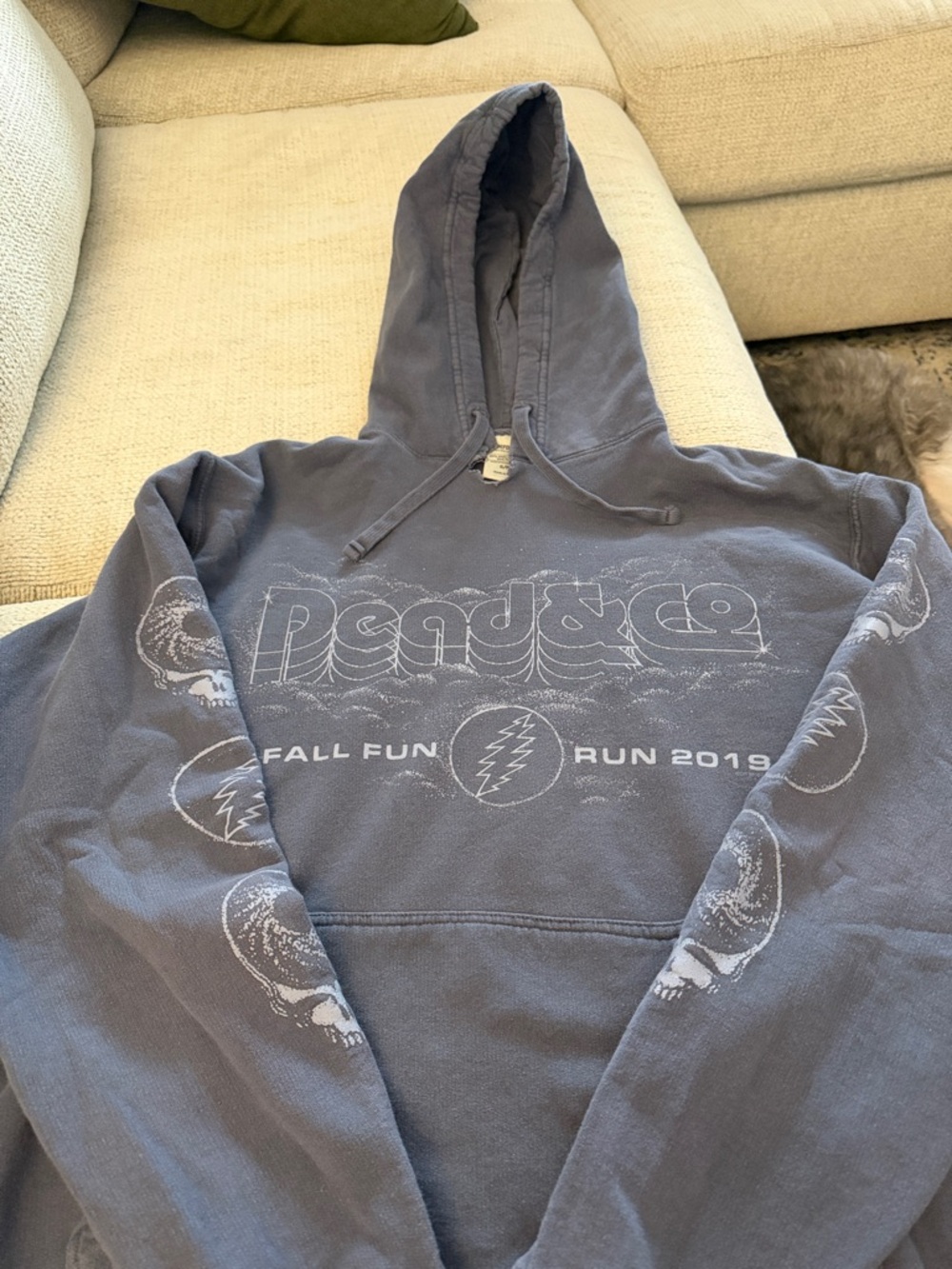Women’s Charcoal Gray Pullover Hoodie - Grateful Dead Fall Fun Run 2019
